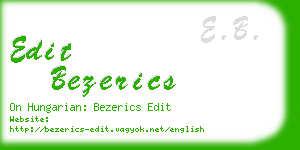 edit bezerics business card